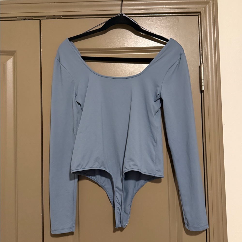 Zara Light Blue Long Sleeve Bodysuit - Picture 2 of 2